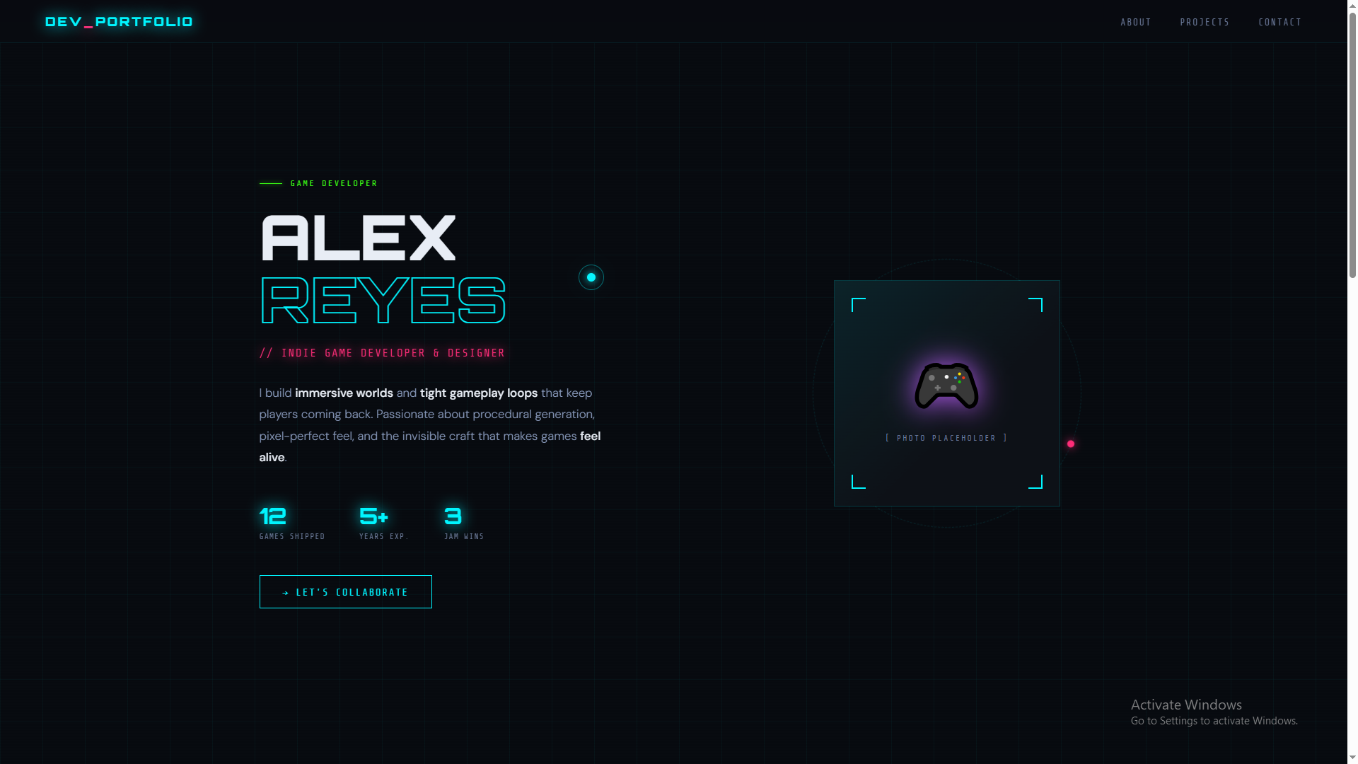 Game Dev Portfolio